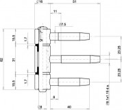 Петля штырьевая OTLAV 320ø16