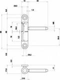 Петля штырьевая OTLAV P09ø13 
